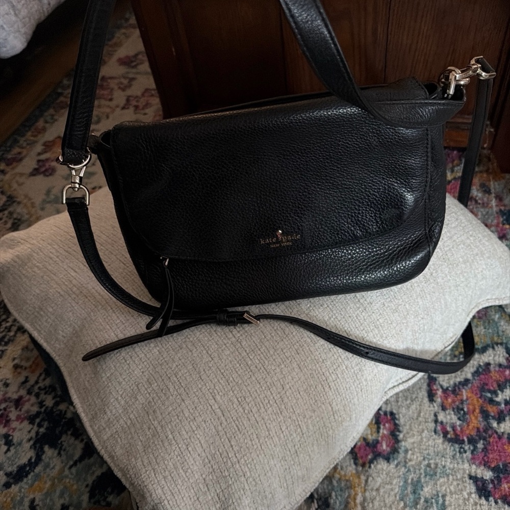 Kate Spade Black Leather Crossbody Bag